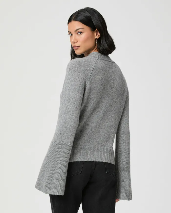 Sweaters and Sweatshirts Laurel Sweater 8211 Cloudy Heather Grey Cashmere PAIGE Women