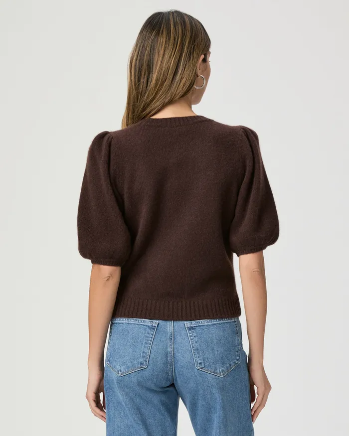 Sweaters and Sweatshirts Lucerne Top 8211 Dark Brown Cashmere PAIGE Women