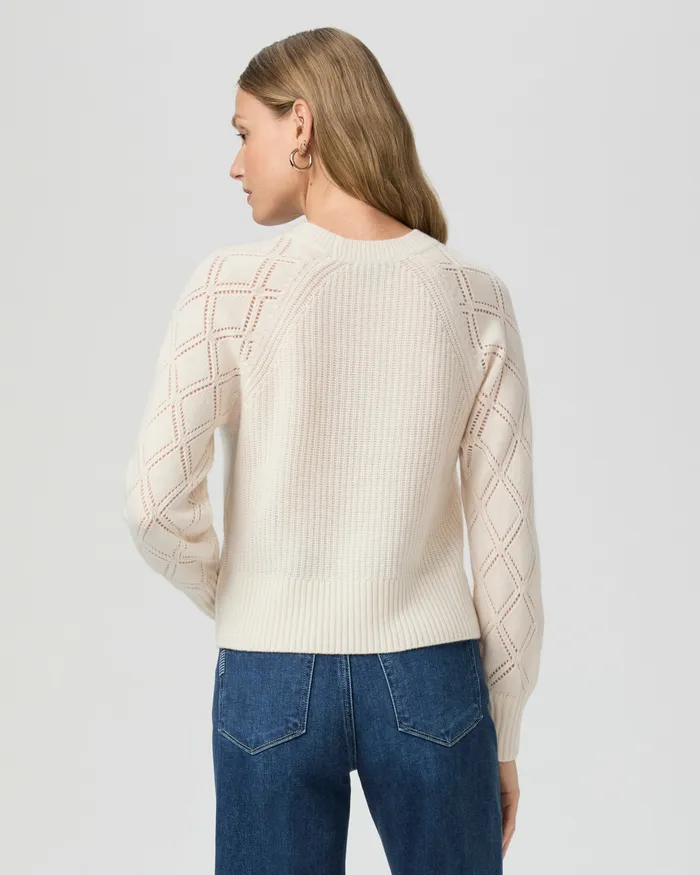 Sweaters and Sweatshirts PAIGE Women Monserrat Sweater 8211 Ivory Cashmere