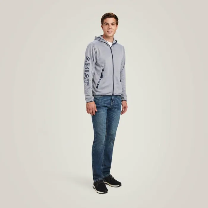 Sweatshirts and Hoodies Men Ariat Byron Full Zip Hoodie Heather Grey Sweatshirts and Hoodies Men Ariat Byron Full Zip Hoodie Heather Grey