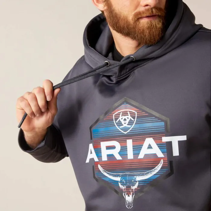Sweatshirts and Hoodies Men Ariat Logo Tek Fleece Hoodie Odyssey Gray Heather Sweatshirts and Hoodies Men Ariat Logo Tek Fleece Hoodie Odyssey Gray Heather