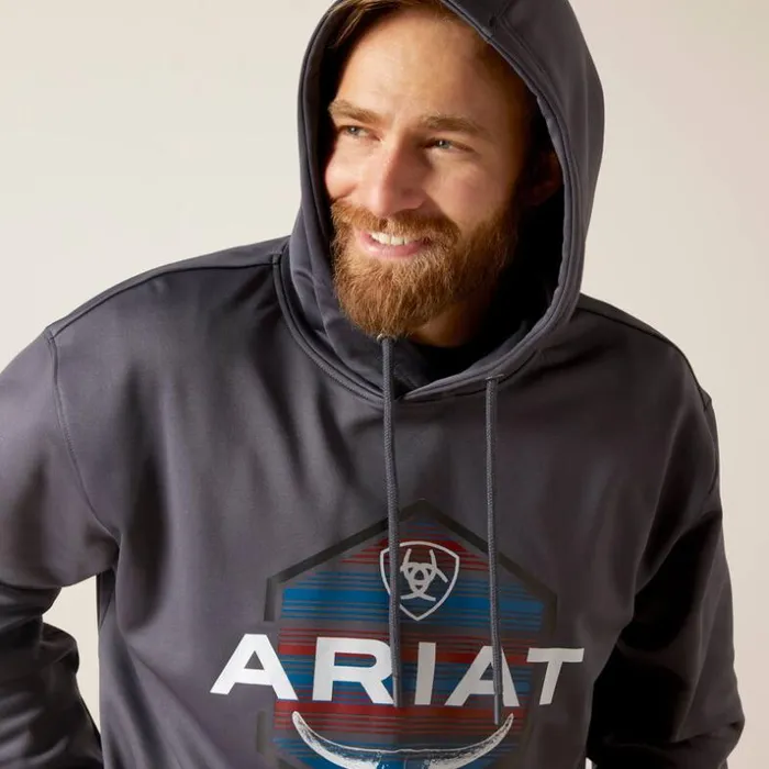 Sweatshirts and Hoodies Men Ariat Logo Tek Fleece Hoodie Odyssey Gray Heather Sweatshirts and Hoodies Men Ariat Logo Tek Fleece Hoodie Odyssey Gray Heather