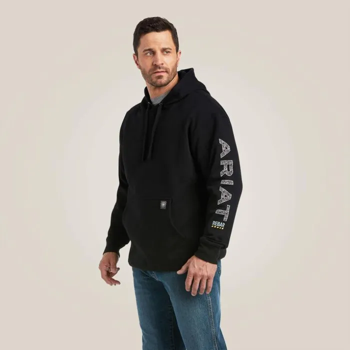 Sweatshirts and Hoodies Men Ariat Rebar Roughneck Pullover Hoodie Black Sweatshirts and Hoodies Men Ariat Rebar Roughneck Pullover Hoodie Black
