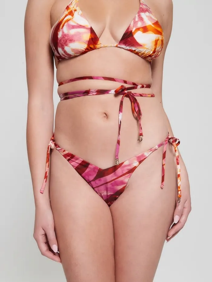 Swimwear GUESS Women Eco VFront Bikini Bottoms Colorfull Animalier