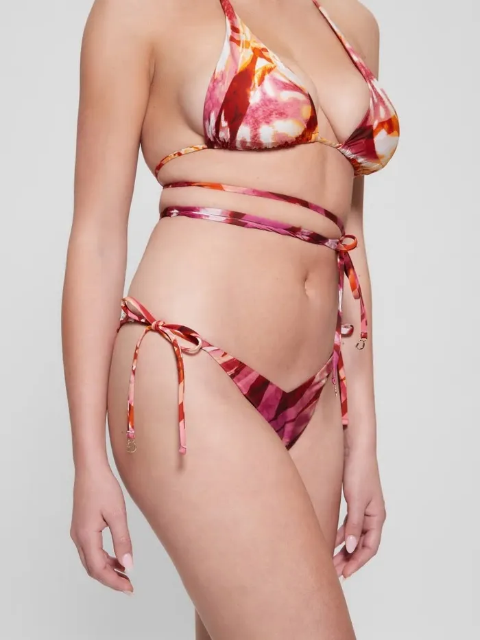 Swimwear GUESS Women Eco VFront Bikini Bottoms Colorfull Animalier Swimwear GUESS Women Eco VFront Bikini Bottoms Colorfull Animalier