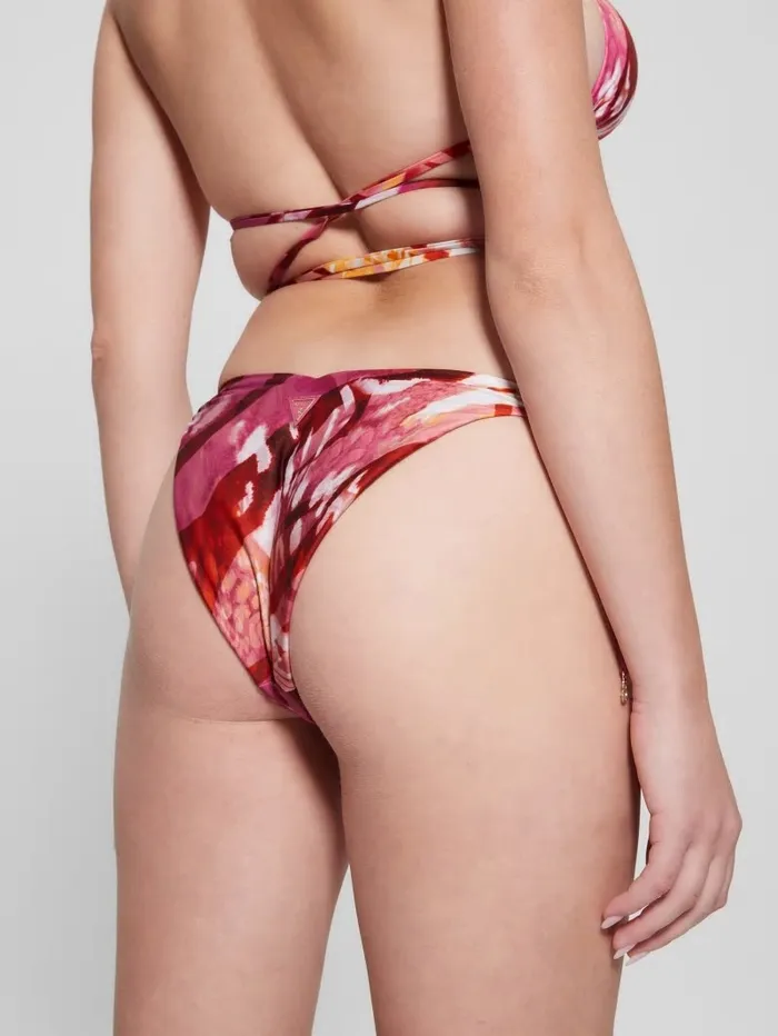 Swimwear GUESS Women Eco VFront Bikini Bottoms Colorfull Animalier Swimwear GUESS Women Eco VFront Bikini Bottoms Colorfull Animalier