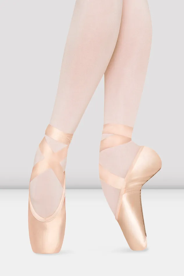 Synergy Full Shank Pointe Shoes Pink Satin Pointe Bloch Adult