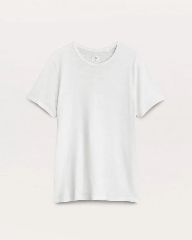 TShirts and Henleys Men rag and bone Classic Flame Tee WhiteDeep NavyJet Black