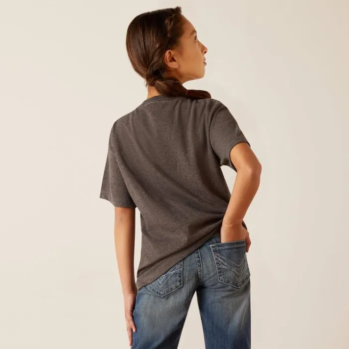 TShirts and Polos Kids Ariat Ariat Presents TShirt Charcoal Heather