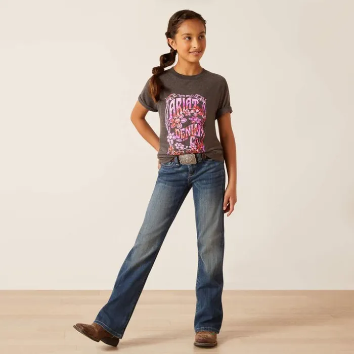 TShirts and Polos Kids Ariat Ariat Presents TShirt Charcoal Heather