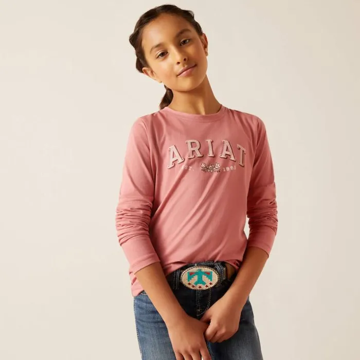TShirts and Polos Kids Ariat Flora Shirt Dusty Rose