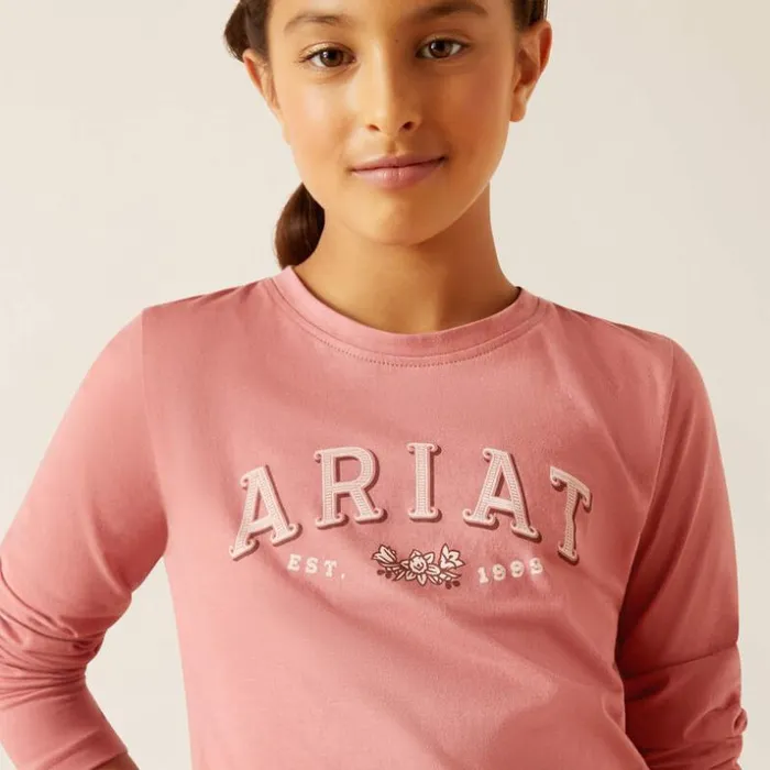 TShirts and Polos Kids Ariat Flora Shirt Dusty Rose
