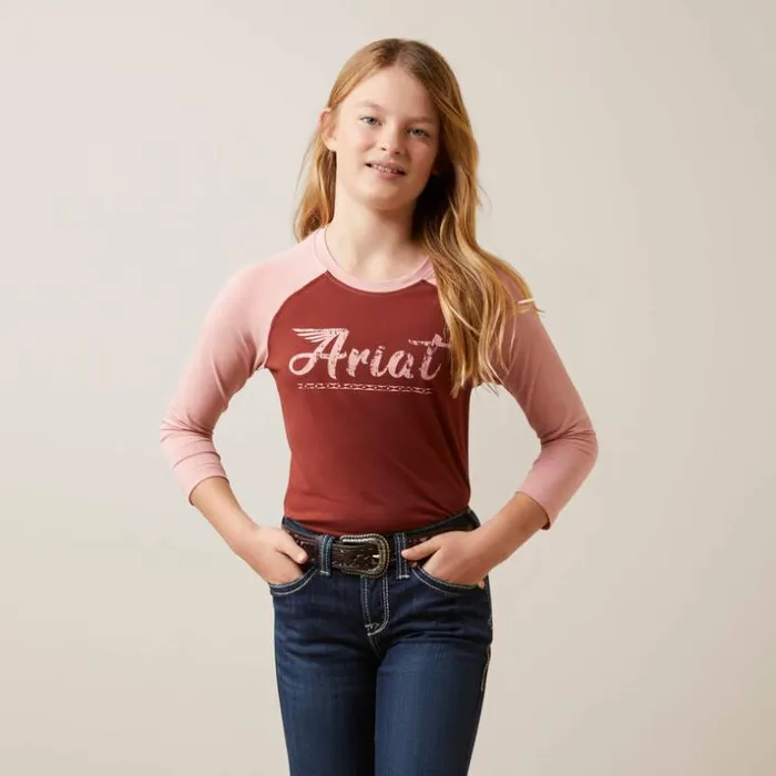 TShirts and Polos Kids Ariat Go Ariat Tee Fired Brick