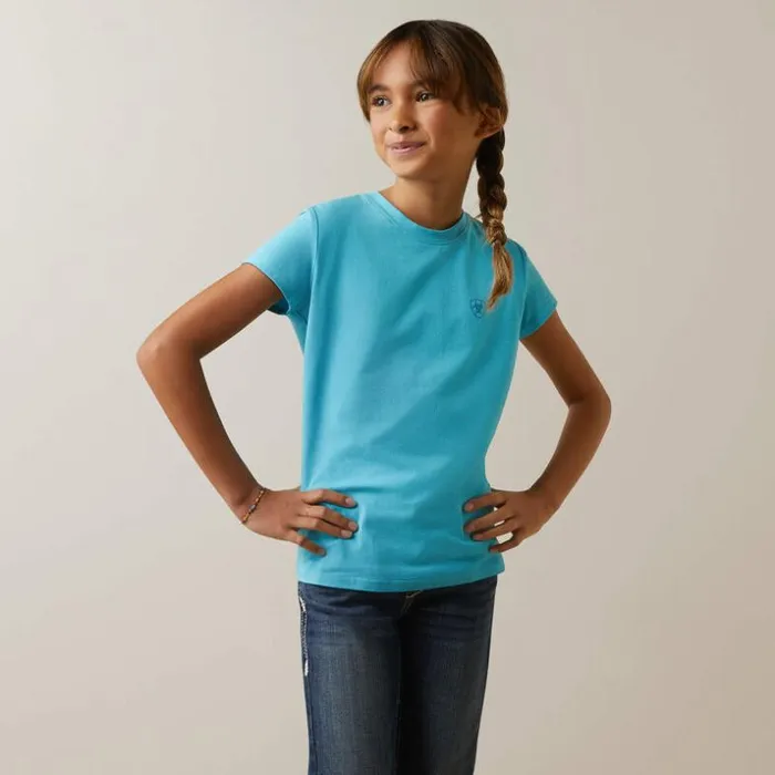 TShirts and Polos Kids Ariat Varsity Camo TShirt Maui Blue TShirts and Polos Kids Ariat Varsity Camo TShirt Maui Blue