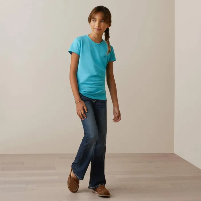 TShirts and Polos Kids Ariat Varsity Camo TShirt Maui Blue TShirts and Polos Kids Ariat Varsity Camo TShirt Maui Blue
