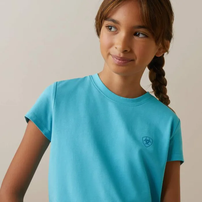 TShirts and Polos Kids Ariat Varsity Camo TShirt Maui Blue TShirts and Polos Kids Ariat Varsity Camo TShirt Maui Blue