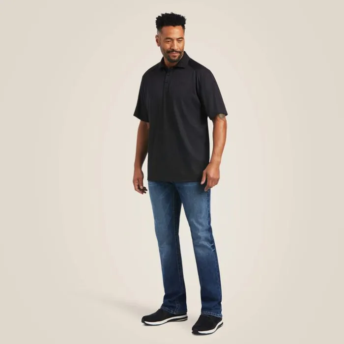 TShirts and Polos Men Ariat AC Polo Black TShirts and Polos Men Ariat AC Polo Black
