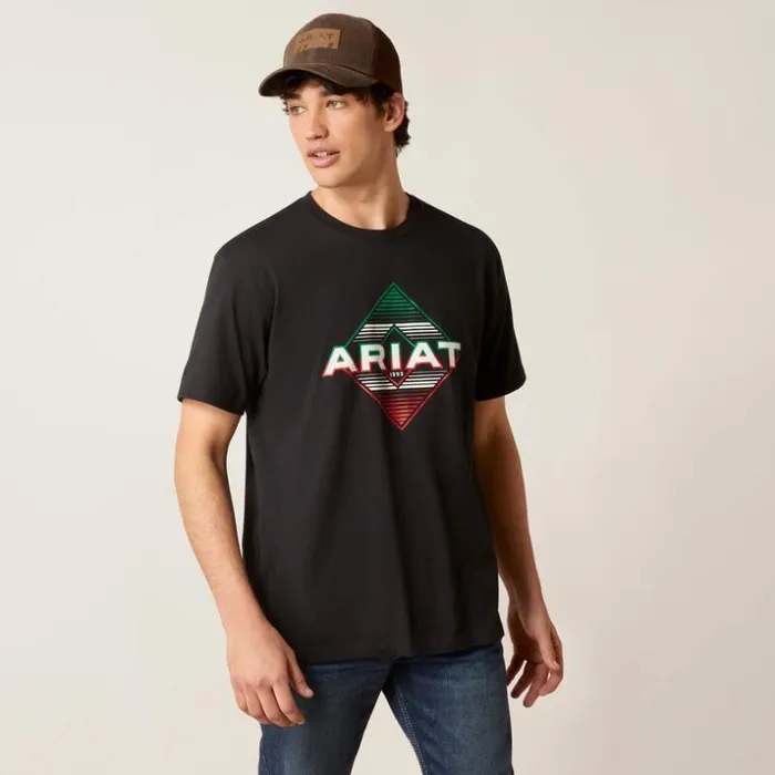 TShirts and Polos Men Ariat Ariat Durango Diamond TShirt Black