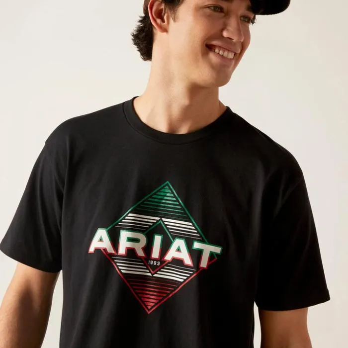 TShirts and Polos Men Ariat Ariat Durango Diamond TShirt Black