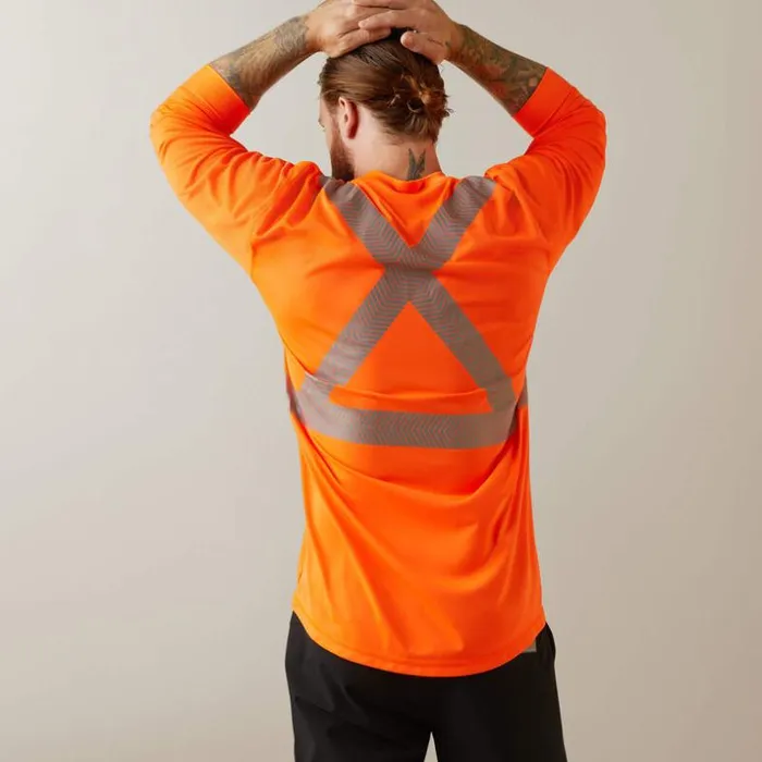 TShirts and Polos Men Ariat Rebar HiVis ANSI TShirt Hi Vis Orange TShirts and Polos Men Ariat Rebar HiVis ANSI TShirt Hi Vis Orange
