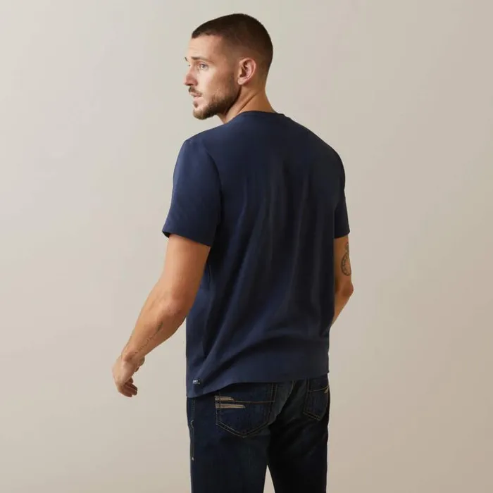 TShirts and Polos Men Ariat Vertical Logo TShirt Navy