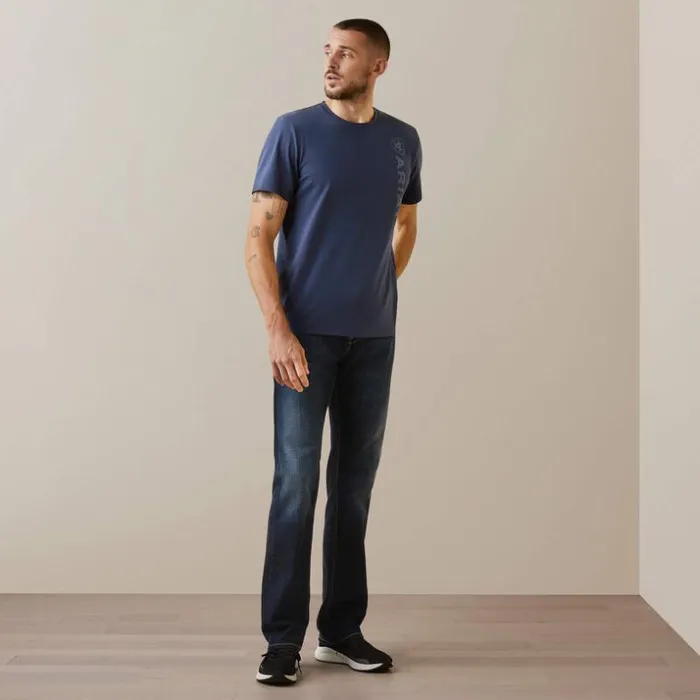 TShirts and Polos Men Ariat Vertical Logo TShirt Navy