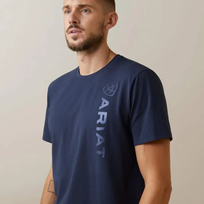 TShirts and Polos Men Ariat Vertical Logo TShirt Navy