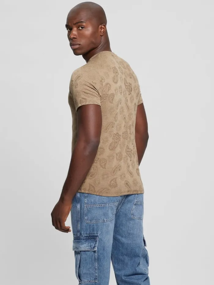 TShirts and Tanks GUESS Men Paisley Tee Walnut Shell Multi TShirts and Tanks GUESS Men Paisley Tee Walnut Shell Multi