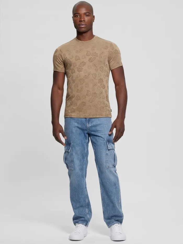 TShirts and Tanks GUESS Men Paisley Tee Walnut Shell Multi TShirts and Tanks GUESS Men Paisley Tee Walnut Shell Multi