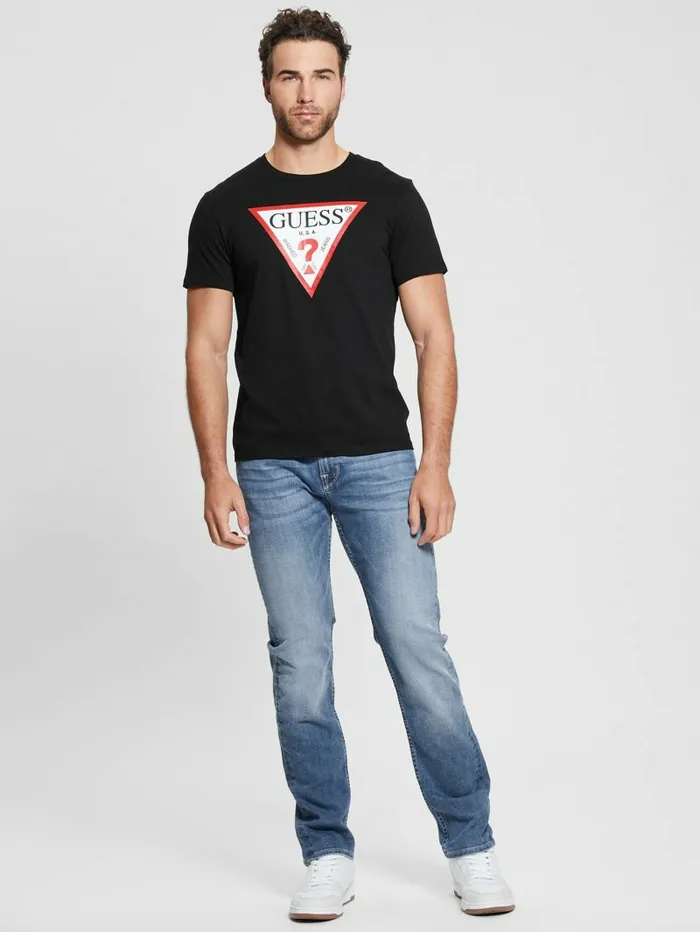 TShirts and Tanks Men Classic Logo Icon Tee Black GUESS TShirts and Tanks Men Classic Logo Icon Tee Black GUESS