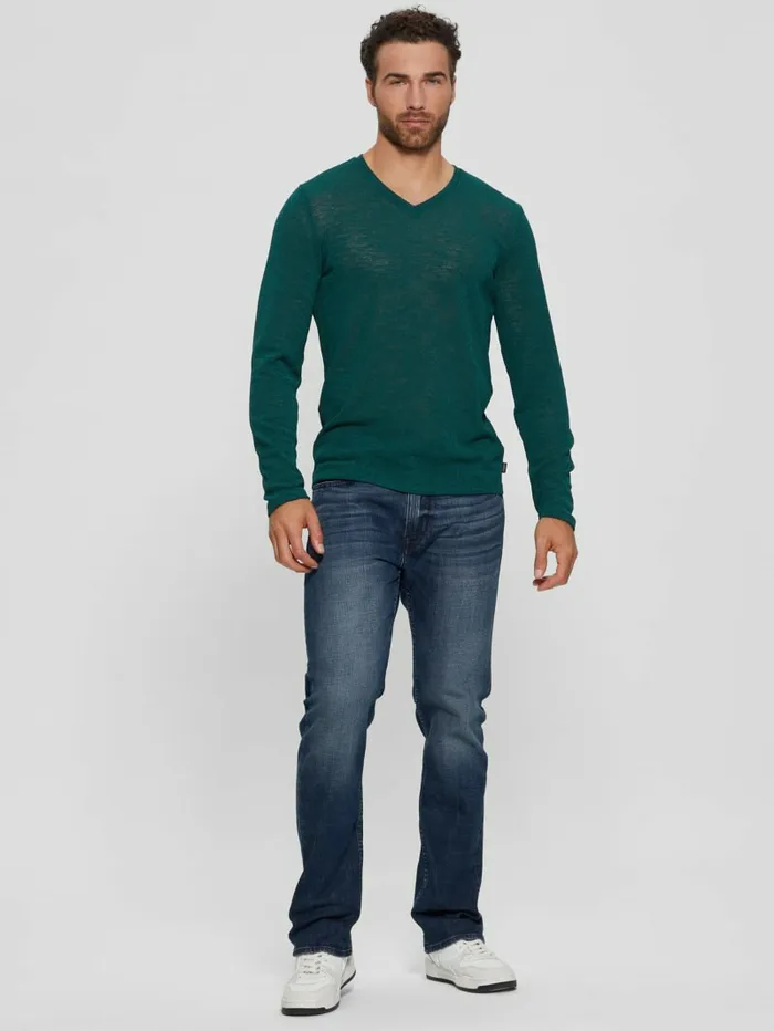 TShirts and Tanks Men GUESS LongSleeve Gauze Tee Dark Jade TShirts and Tanks Men GUESS LongSleeve Gauze Tee Dark Jade