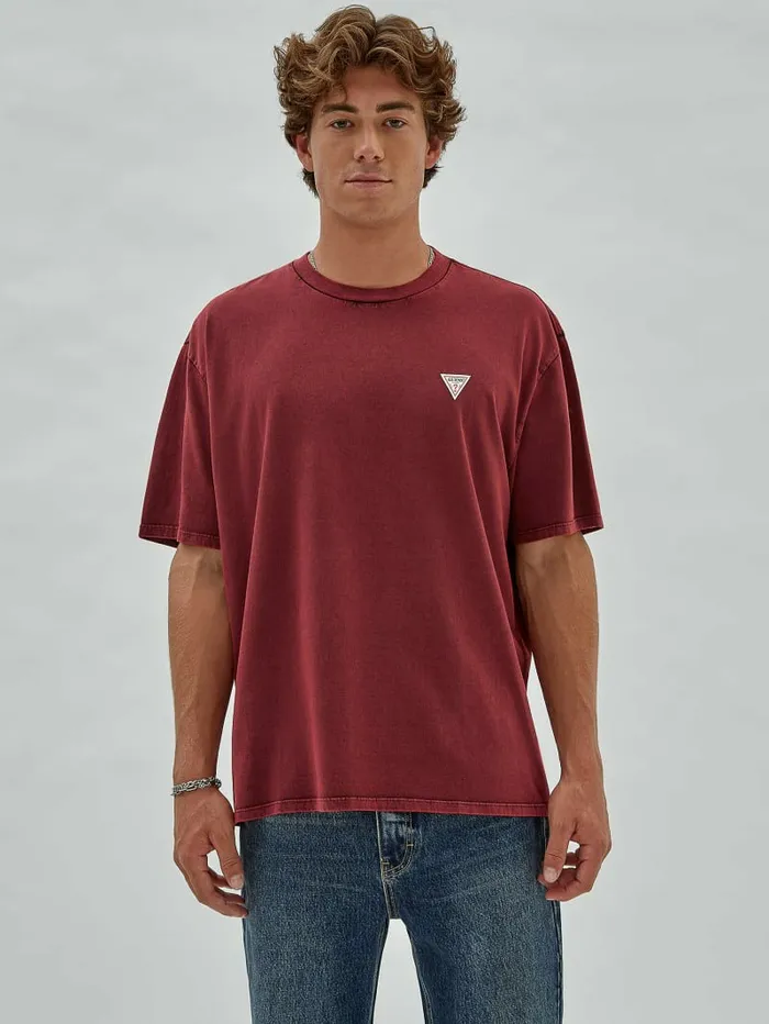 TShirts and Tanks Men GUESS Originals Signature Tee Grape Violet Multi GUESS