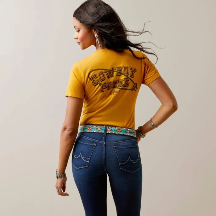 TShirts and Tops Women Ariat Ariat Cowboy Posse TShirt Buckhorn Heather