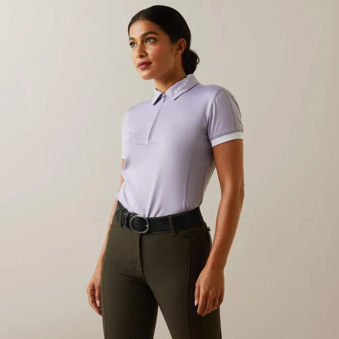 TShirts and Tops Women Ariat Bandera 14 Zip Polo Heirloom Lilac
