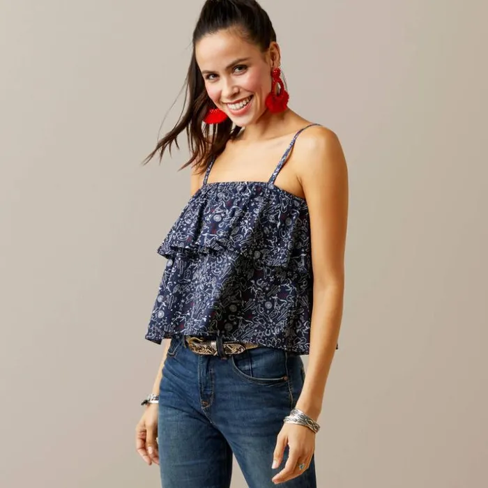 TShirts and Tops Women Ariat Howdy Print Top Multi Print