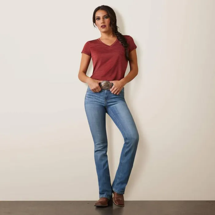 TShirts and Tops Women Ariat Laguna Patriot TShirt Pomegranate