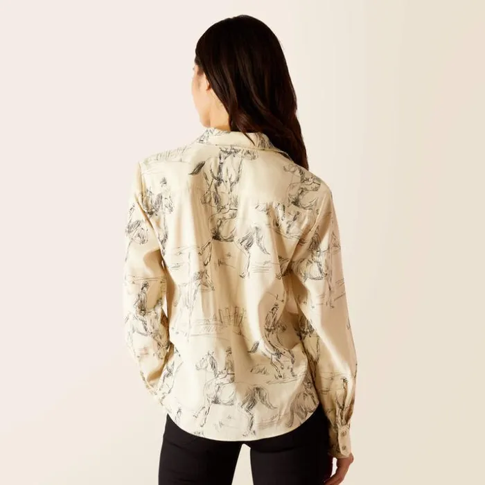 TShirts and Tops Women Ariat Larkspur Blouse Ivory Toile TShirts and Tops Women Ariat Larkspur Blouse Ivory Toile