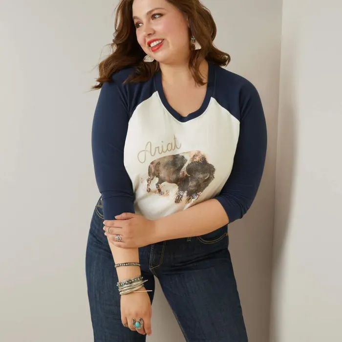 TShirts and Tops Women Ariat Painted Dreams TShirt Coconut Milknavy TShirts and Tops Women Ariat Painted Dreams TShirt Coconut Milknavy