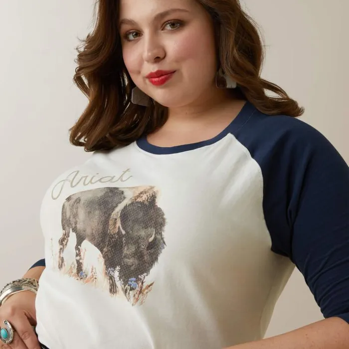 TShirts and Tops Women Ariat Painted Dreams TShirt Coconut Milknavy TShirts and Tops Women Ariat Painted Dreams TShirt Coconut Milknavy