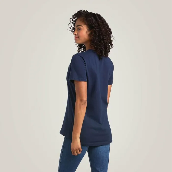 TShirts and Tops Women Ariat Rebar Cotton Strong TShirt Navy Eclipse TShirts and Tops Women Ariat Rebar Cotton Strong TShirt Navy Eclipse