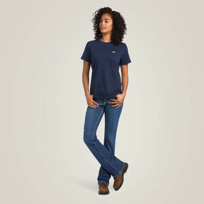 TShirts and Tops Women Ariat Rebar Cotton Strong TShirt Navy Eclipse TShirts and Tops Women Ariat Rebar Cotton Strong TShirt Navy Eclipse