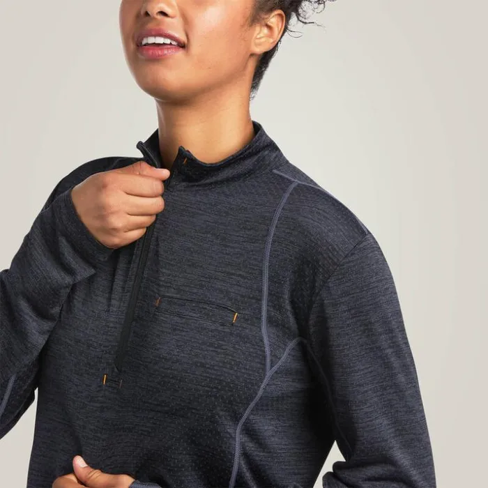 TShirts and Tops Women Ariat Rebar Evolution 12 Zip Top Black TShirts and Tops Women Ariat Rebar Evolution 12 Zip Top Black