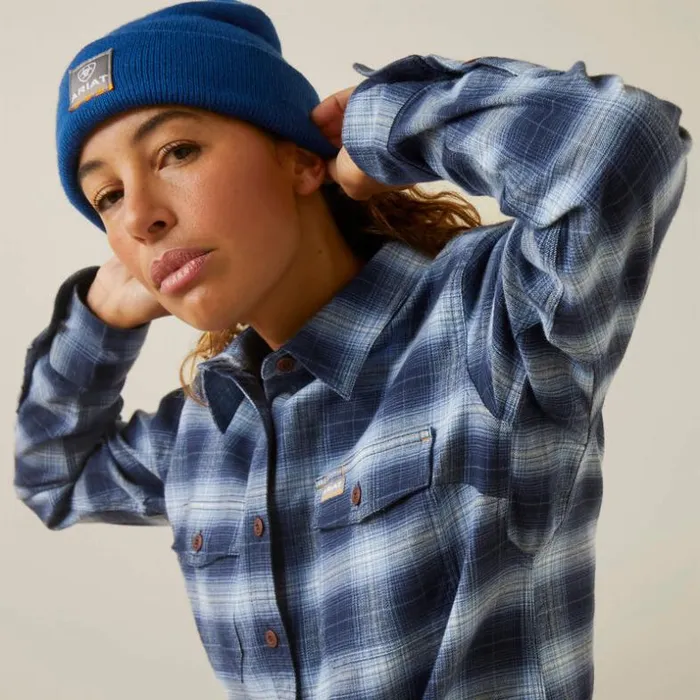 TShirts and Tops Women Ariat Rebar Flannel DuraStretch Work Shirt Allure Plaid