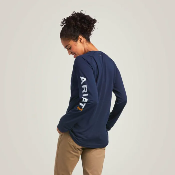 TShirts and Tops Women Ariat Rebar Heat Fighter TShirt Navy Eclipse TShirts and Tops Women Ariat Rebar Heat Fighter TShirt Navy Eclipse
