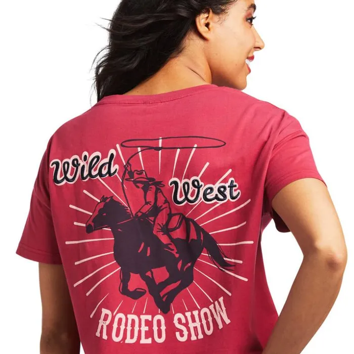 TShirts and Tops Women Ariat Rodeo Show Tee Red Bud TShirts and Tops Women Ariat Rodeo Show Tee Red Bud