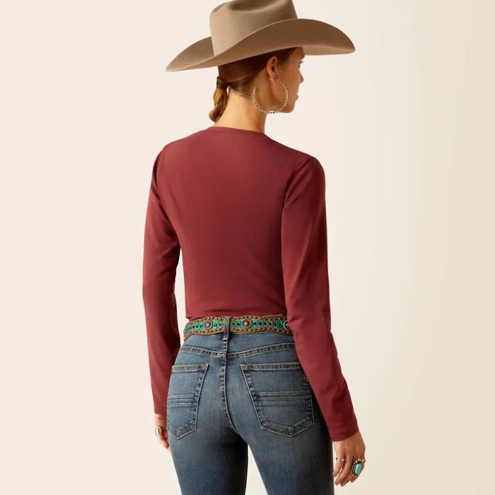 TShirts and Tops Women Ariat Rodeo TShirt Oxblood Red
