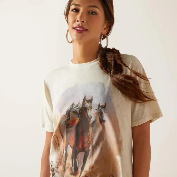 TShirts and Tops Women Ariat Set Me Free TShirt Summer Sand TShirts and Tops Women Ariat Set Me Free TShirt Summer Sand