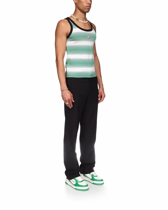 TShirts Men Casablanca Paris Gradient Stripe Ringer Tank Top TShirts Men Casablanca Paris Gradient Stripe Ringer Tank Top
