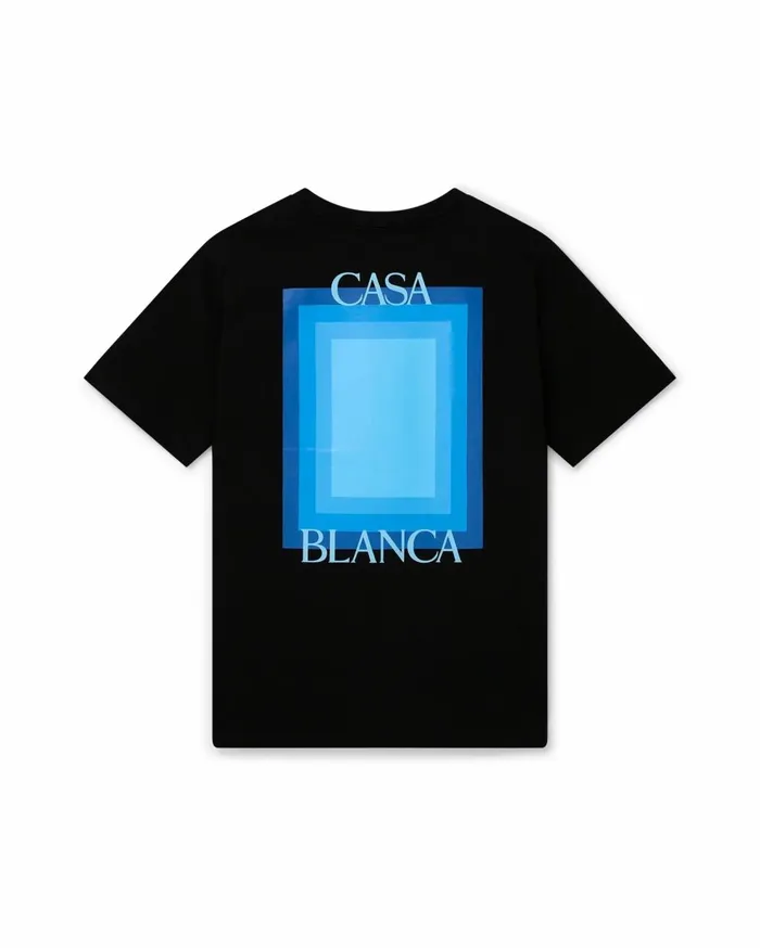 TShirts MenWomen Casablanca Paris Gradient Stacked Logo TShirt