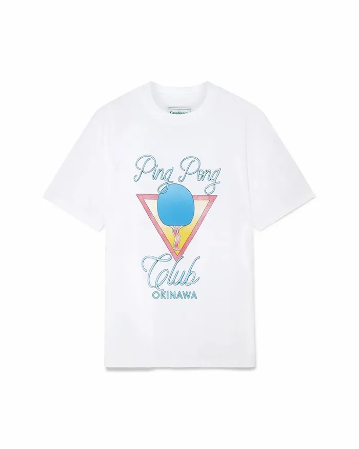 TShirts Women Casablanca Paris Ping Pong Club Okinawa Tshirt